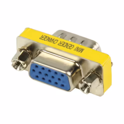 Valueline GCHD-MF15P changeur de genre de câble VGA 15-pin D-Sub (M) VGA 15-pin D-Sub (F) Argent