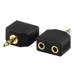 Valueline AC-012GOLD changeur de genre de câble 3.5mm 3,5mm Noir