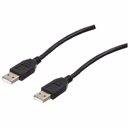 Valueline CABLE-140/5HS, 5 m, USB A, USB A, USB 2.0, Mâle/Mâle, Noir