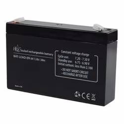HQ Lead-Acid 6V 7.2Ah, Sealed Lead Acid (VRLA), 6 V, 1 pièce(s), Noir, 7200 mAh, 34 mm