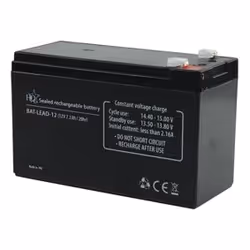 HQ Lead-Acid 12V 7.2Ah, Sealed Lead Acid (VRLA), 12 V, 1 pièce(s), Noir, 7200 mAh, 65 mm