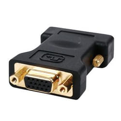 HQ DVI-I/VGA, m/f Noir
