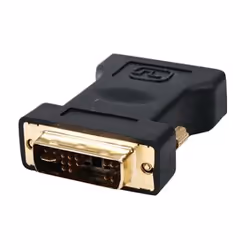 HQ DVI-I/VGA, m/f Noir