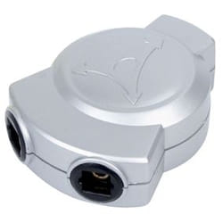 HQ 3x Toslink Diviseur de câbles Argent