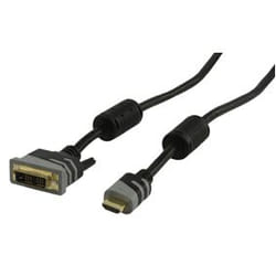 HQ HDMI/DVI-D, 10m Noir