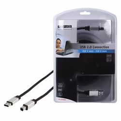 König USB 2.0 câble USB 5 m USB A USB B Noir