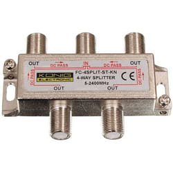 König FC-4SPLT-ST-KN séparateur ou commutateur de câbles Diviseur de câbles