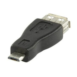 Valueline CMP-ADAP35 changeur de genre de câble USB A (F) USB B micro (M) Noir