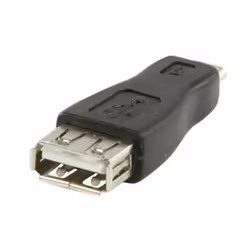 Valueline CMP-ADAP35 changeur de genre de câble USB A (F) USB B micro (M) Noir