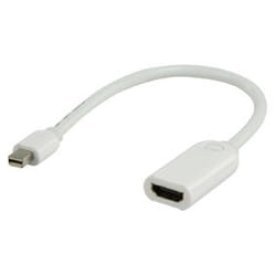 Valueline CABLE-1107-0.2 câble vidéo et adaptateur 0,2 m Mini DisplayPort HDMI Type A (Standard) Blanc