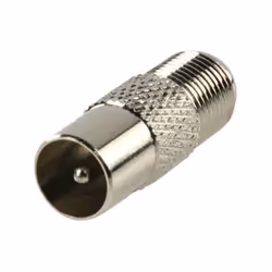 Valueline FC-025PROF, F, Coaxial, Mâle, Femelle, Nickel, Argent