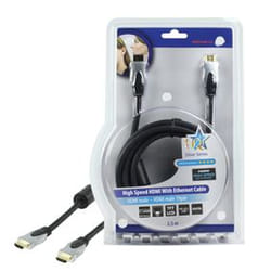 HQ 2.5m HDMI Ethernet câble HDMI 2,5 m HDMI Type A (Standard) Noir