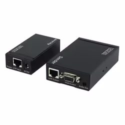 König CMP-REPEATVGA2 extension audio/video Émetteur et récepteur AV Noir