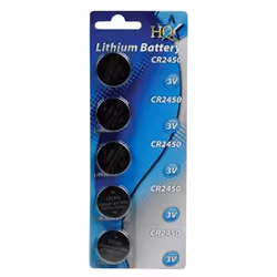 HQ CR2450, Batterie à usage unique, CR2450, Lithium, 3 V, 5 pièce(s), 560 mAh