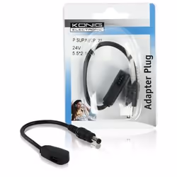 König P.SUP.NBTPL27 adaptateur prise d'alimentation Noir