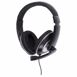 König CMP-HEADSET130, Avec fil, Appels/Musique, 20 - 20000 Hz, 154 g, Casque, Noir, Argent