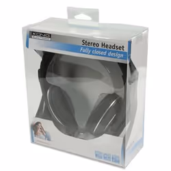 König CMP-HEADSET130 Noir, Argent