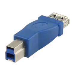 Valueline VLCP61900L, USB B, USB A, Bleu