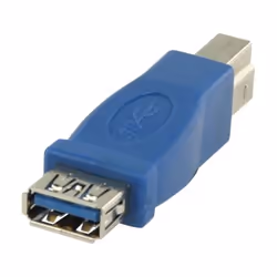 Valueline VLCP61900L changeur de genre de câble USB B USB A Bleu