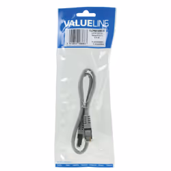 Valueline 0.5m Cat5e S/FTP câble de réseau Gris 0,5 m