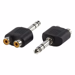 Valueline AC-011, RCA, 6,35 mm, Noir