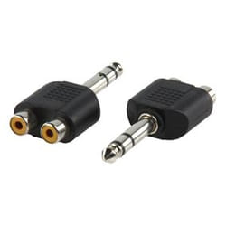 Valueline AC-011 changeur de genre de câble RCA 6,35 mm Noir