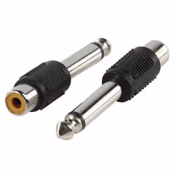 Valueline AC-021, RCA, 6,35 mm, Noir