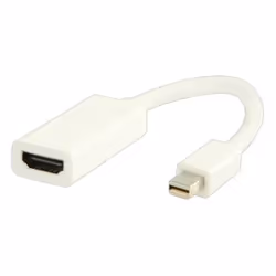Valueline Mini DP - HDMI, 0,2 m, Mini DisplayPort, HDMI Type A (Standard), Mâle, Femelle, Blanc