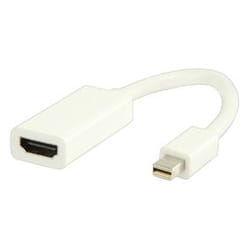 Valueline Mini DP - HDMI 0,2 m Mini DisplayPort HDMI Type A (Standard) Blanc
