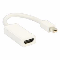 Valueline Mini DP - HDMI 0,2 m Mini DisplayPort HDMI Type A (Standard) Blanc