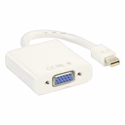 Valueline Mini DP - VGA, 0.2m 0,2 m VGA (D-Sub) Mini DisplayPort Blanc