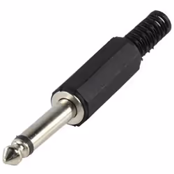 Valueline JC-011, 6.3mm, Noir, 1 pièce(s)