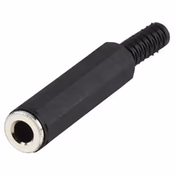 Valueline JC-106, 6.5 mm Mono (F), Noir, Plastique, 1 pièce(s)