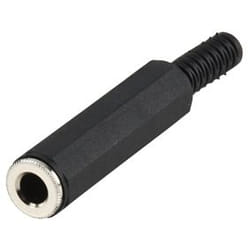Valueline JC-106 connecteur de fils 6.5 mm Mono (F) Noir