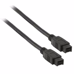 Valueline VLCP62700B2.00 câble firewire 2 m 9-p Noir