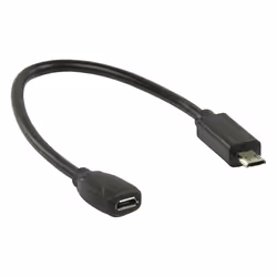 Valueline VLMP60900B0.20 câble USB 0,2 m Micro-USB B USB A Noir