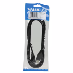 Valueline VLCP60000B20 câble USB USB 2.0 2 m USB A Noir