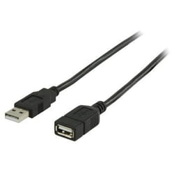 Valueline 3m, USB 2.0 A - A câble USB USB A Noir