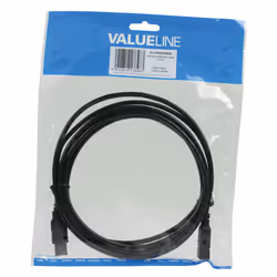 Valueline 3m, USB 2.0 A - A câble USB USB A Noir