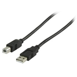 Valueline 5m, USB 2.0 A - B câble USB USB A USB B Noir