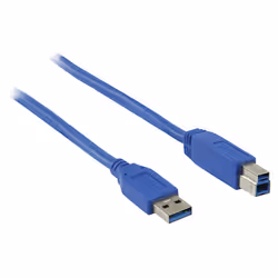 Valueline 2m, USB 3.0, USB A - B câble USB USB 3.2 Gen 1 (3.1 Gen 1) USB B Bleu