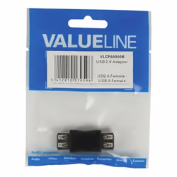 Valueline VLCP60900B changeur de genre de câble USB A Noir