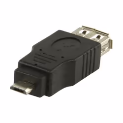 Valueline VLCP60901B, Micro USB B, USB A, Noir