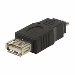 Valueline VLCP60901B changeur de genre de câble Micro USB B USB A Noir