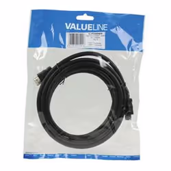 Valueline 3m HDMI m/m, 3 m, HDMI Type A (Standard), HDMI Type A (Standard), Compatibilité 3D, Noir