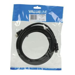 Valueline 3m HDMI m/m câble HDMI HDMI Type A (Standard) Noir