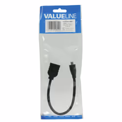 Valueline VLVP34790B02 câble HDMI 0,2 m HDMI Type D (Micro) HDMI Type A (Standard) Noir