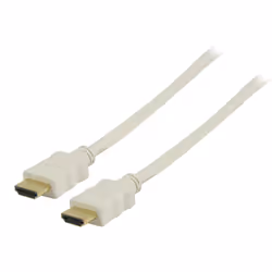 Valueline HDMI - HDMI, 2.0m, 2 m, HDMI Type A (Standard), HDMI Type A (Standard), Compatibilité 3D, Blanc