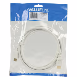 Valueline HDMI - HDMI, 2.0m câble HDMI 2 m HDMI Type A (Standard) Blanc