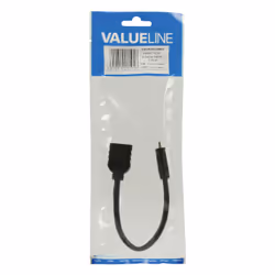 Valueline HDMI-mini C - HDMI, 0.2m câble HDMI 0,2 m HDMI Type C (Mini) HDMI Type A (Standard) Noir